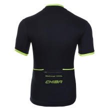 Chiba Bicycle T-shirt Leisure (Front Zipper, 3 Back Pockets, Quick-drying) Black Men